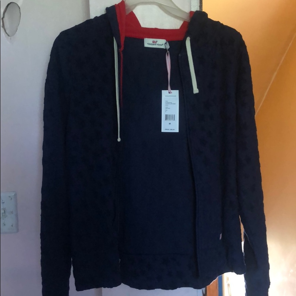 Brand new women’s vineyard vines zip-up hoodie